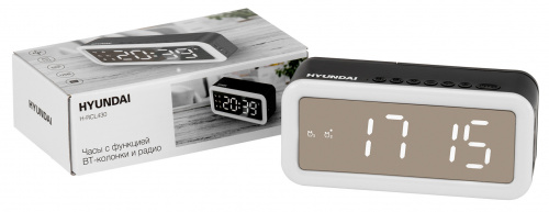 Радиобудильник Hyundai H-RCL430 черный LED подсв:белая часы:цифровые FM фото 3