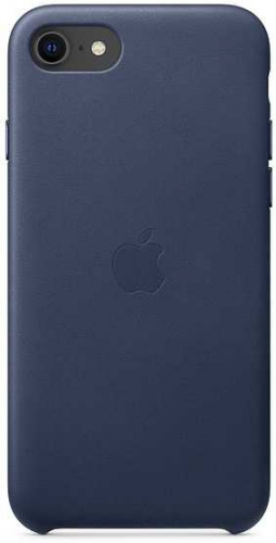 Чехол (клип-кейс) Apple для Apple iPhone SE 2020 Leather Case темно-синий (MXYN2ZM/A) фото 2