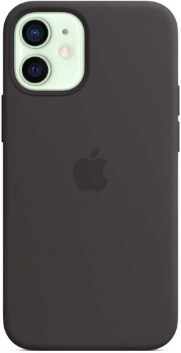 Чехол (клип-кейс) Apple для Apple iPhone 12 mini Silicone Case with MagSafe черный (MHKX3ZE/A) фото 2