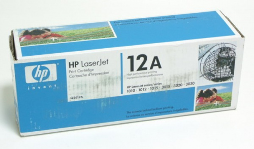 Картридж лазерный HP 12A Q2612A черный (2000стр.) для HP LJ 1010/1012/1015/1018/1020/1022 фото 2