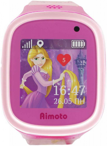 Смарт-часы Кнопка Жизни Disney Принцесса Рапунцель 1.44" TFT розовый (9301104) фото 7