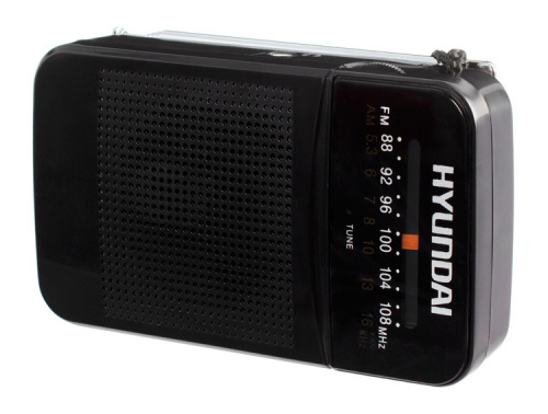 Радиоприемник портативный Hyundai H-PSR110 черный фото 2