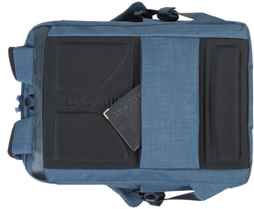 Рюкзак для ноутбука 17.3" Riva 8365 синий полиэстер женский дизайн фото 2