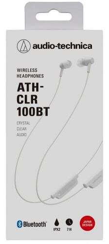 Гарнитура накладные Audio-Technica ATH-CLR100BT белый беспроводные bluetooth в ушной раковине (80000914) фото 3