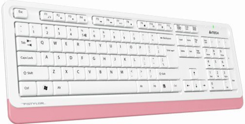 Клавиатура A4Tech Fstyler FK10 белый/розовый USB фото 2