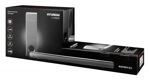 Саундбар Hyundai H-HA630 2.1 50Вт+100Вт черный фото 3