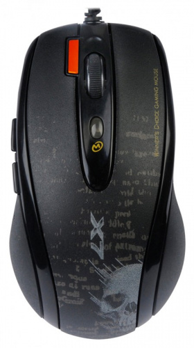 Мышь A4Tech V-Track F5 черный/рисунок оптическая (3000dpi) USB (6but) фото 2