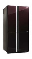 Холодильник Sharp SJ-GX98PRD бордовый (трехкамерный)
