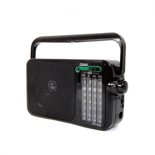 Радиоприемник портативный Сигнал РП-233 черный USB microSD