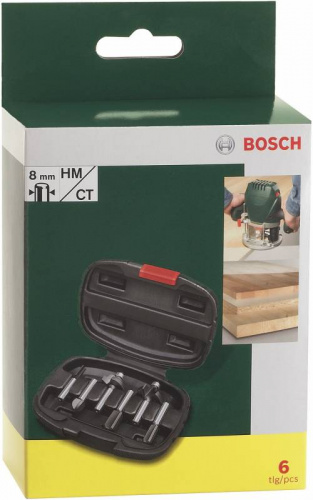 Набор фрез по дер. Bosch 6 НМ-SET (2607019463) d(посад.)=8мм (фрезеры) фото 3