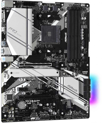 Материнская плата Asrock B550 PRO4 Soc-AM4 AMD B550 4xDDR4 ATX AC`97 8ch(7.1) GbLAN RAID+VGA+HDMI фото 2