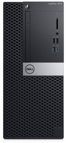 ПК Dell Optiplex 7070 MT i5 9500 (3)/8Gb/1Tb 7.2k/UHDG 630/DVDRW/Linux/GbitEth/260W/клавиатура/мышь/черный/серебристый фото 3
