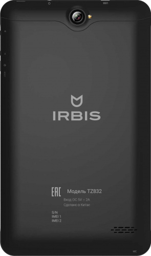Планшет Irbis TZ832 SC7731E (1.3) 4C/RAM1Gb/ROM16Gb 8" IPS 1280x800/3G/Android 10.0 Go/черный/2Mpix/2Mpix/BT/WiFi/Touch/microSDHC 128Gb/GPRS/EDGE/minUSB/3500mAh/210hr фото 3