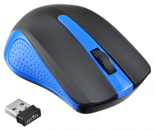 Мышь Oklick 485MW+ черный/синий оптическая (1200dpi) беспроводная USB (2but) фото 2