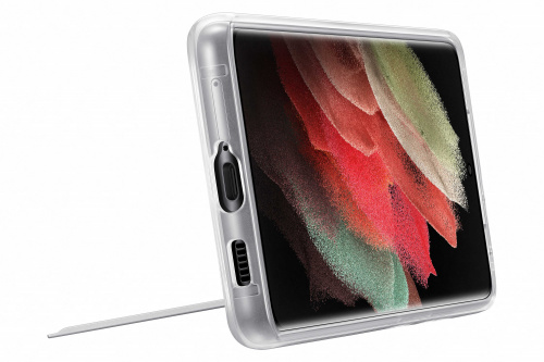 Чехол (клип-кейс) Samsung для Samsung Galaxy S21 Ultra Clear Standing Cover прозрачный (EF-JG998CTEGRU) фото 3
