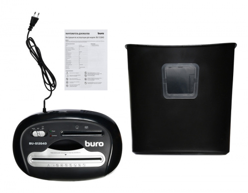 Шредер Buro Office BU-S1204D (секр.P-4) фрагменты 12лист. 21лтр. пл.карты CD фото 5