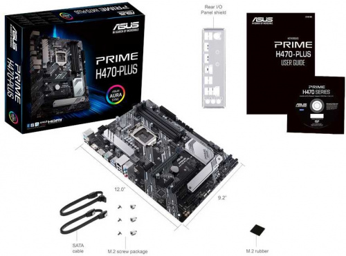 Материнская плата Asus PRIME H470-PLUS Soc-1200 Intel H470 4xDDR4 ATX AC`97 8ch(7.1) GbLAN RAID+HDMI+DP фото 5
