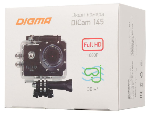 Экшн-камера Digma DiCam 145 черный фото 4