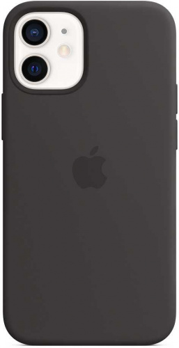 Чехол (клип-кейс) Apple для Apple iPhone 12 mini Silicone Case with MagSafe черный (MHKX3ZE/A) фото 4