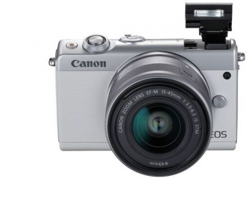 Фотоаппарат Canon EOS M100 белый 24.2Mpix 3" 1080p WiFi 15-45 IS STM LP-E12 (с объективом) фото 7