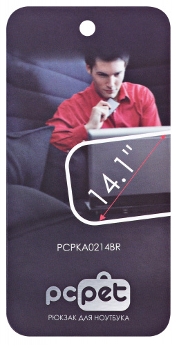 Рюкзак для ноутбука 14.1" PC Pet PCPKA0214BR синий/красный полиэстер фото 9