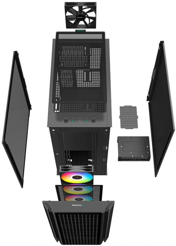 Корпус Deepcool CG540 черный без БП ATX 2x120mm 1x140mm 2xUSB3.0 audio bott PSU фото 12