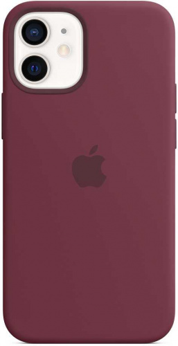 Чехол (клип-кейс) Apple для Apple iPhone 12 mini Silicone Case with MagSafe сливовый (MHKQ3ZE/A) фото 4