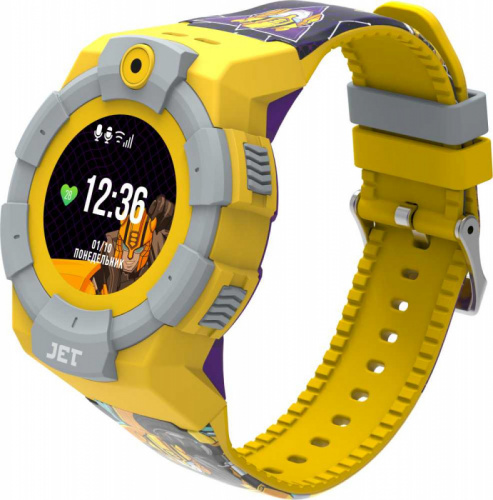 Смарт-часы Jet Kid Bumblebee 40мм 1.44" TFT желтый фото 6