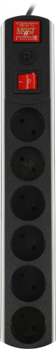 Сетевой фильтр Most R 2м (6 розеток) черный (коробка) фото 5