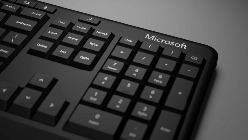 Клавиатура Microsoft Ergonomic черный USB Multimedia Ergo (подставка для запястий) фото 4