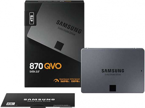 Накопитель SSD Samsung SATA III 4TB MZ-77Q4T0BW 870 QVO 2.5" фото 9