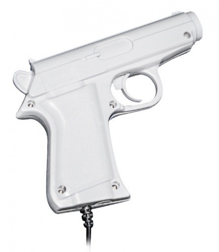 Игровая консоль Dendy Junior белый +световой пистолет в комплекте: 195 игр фото 2
