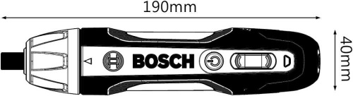 Отвертка аккум. Bosch GO 2 аккум. патрон:держатель бит 1/4" (кейс в комплекте) (06019H2100) фото 2