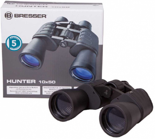 Бинокль Bresser 10-10x 50мм Hunter 10x50 черный (24481) фото 4