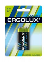 Батарея Ergolux Alkaline 6LR61 BL-1 9V 600mAh (1шт) блистер