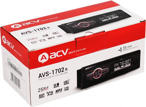 Автомагнитола ACV AVS-1702R 1DIN 4x25Вт (35448) фото 6