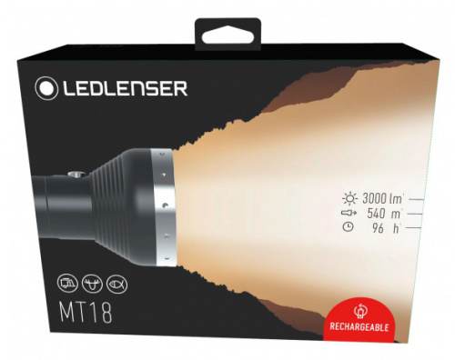 Фонарь ручной Led Lenser MT18 черный лам.:светодиод.x1 (500847) фото 3