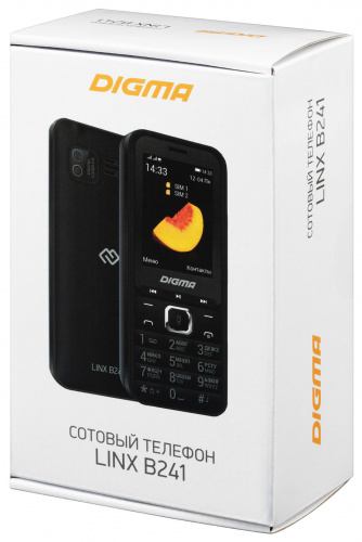 Мобильный телефон Digma LINX B241 32Mb черный моноблок 2Sim 2.44" 240x320 0.08Mpix GSM900/1800 FM microSD max16Gb фото 13