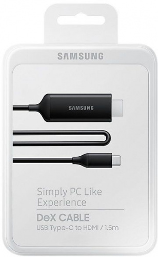 Кабель Samsung DeX EE-I3100FBRGRU HDMI (m)-USB Type-C (m) 1.38м черный (упак.:1шт) фото 4