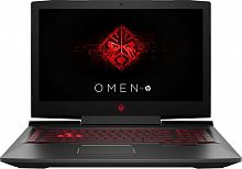 Ноутбук HP Omen 17-an102ur Core i5 8300H/16Gb/1Tb/SSD256Gb/nVidia GeForce GTX 1060 6Gb/17.3"/IPS/FHD (1920x1080)/Windows 10/black/WiFi/BT/Cam