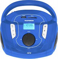 Аудиомагнитола Telefunken TF-SRP3471B синий 3Вт/MP3/FM(dig)/USB/BT/SD