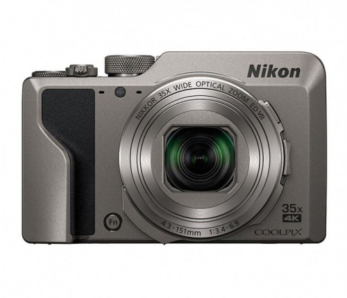 Фотоаппарат Nikon CoolPix A1000 серебристый 16Mpix Zoom35x 3" 4K 81Mb SDXC CMOS 1x2.3 IS opt+el 1minF rotLCD TouLCD 30fr/s HDMI/EN-EL12