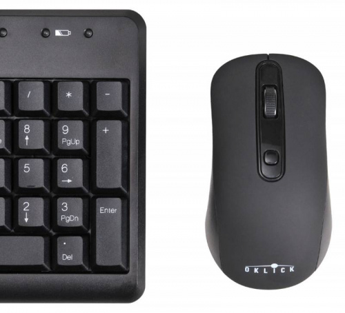 Клавиатура + мышь Оклик 270M клав:черный мышь:черный USB беспроводная (337455) фото 8