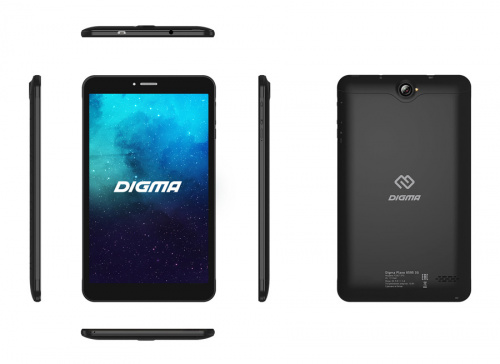 Планшет Digma Plane 8595 3G SC7731E (1.3) 4C RAM2Gb ROM16Gb 8" IPS 1280x800 3G Android 9.0 черный 2Mpix 0.3Mpix BT GPS WiFi Touch microSD 128Gb minUSB 3500mAh фото 2