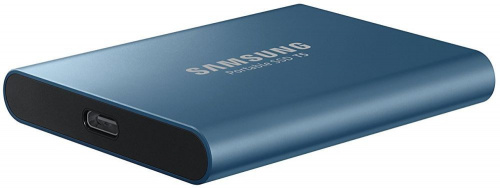 Накопитель SSD Samsung USB-C 500Gb MU-PA500B/WW T5 1.8" синий фото 2