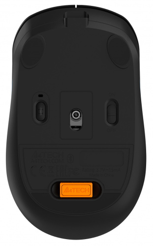 Мышь A4Tech Fstyler FB10C черный/синий оптическая (2000dpi) беспроводная BT/Radio USB (4but) фото 3