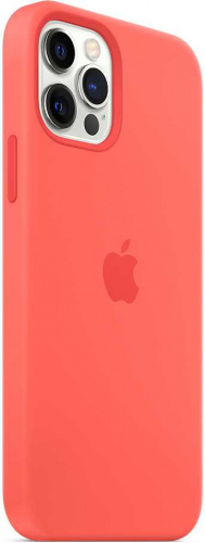 Чехол (клип-кейс) Apple для Apple iPhone 12/12 Pro Silicone Case with MagSafe розовый цитрус (MHL03ZE/A) фото 8