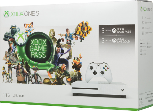 Игровая консоль Microsoft Xbox One S 234-00357 белый +1Tb, 3M Game Pass, 3M Xbox LIVE фото 2