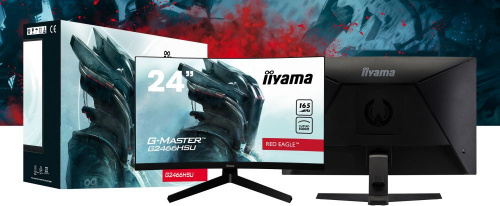 Монитор Iiyama 23.6" Red Eagle G2466HSU-B1 черный VA LED 1ms 16:9 HDMI M/M матовая 250cd 178гр/178гр 1920x1080 DisplayPort FHD 3.7кг фото 3
