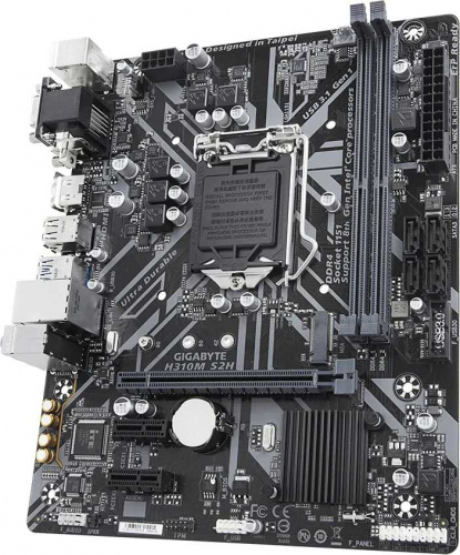 Материнская плата Gigabyte H310M S2H 1.2 Soc-1151v2 Intel H370 2xDDR4 mATX AC`97 8ch(7.1) GbLAN+VGA+DVI+HDMI фото 4